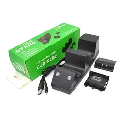 Универсальный двойной Беспроводной контроллер Зарядное устройство зарядная станция с 600 мАч Ni-MH Батарея Pack USB кабель для Xbox One S Elite