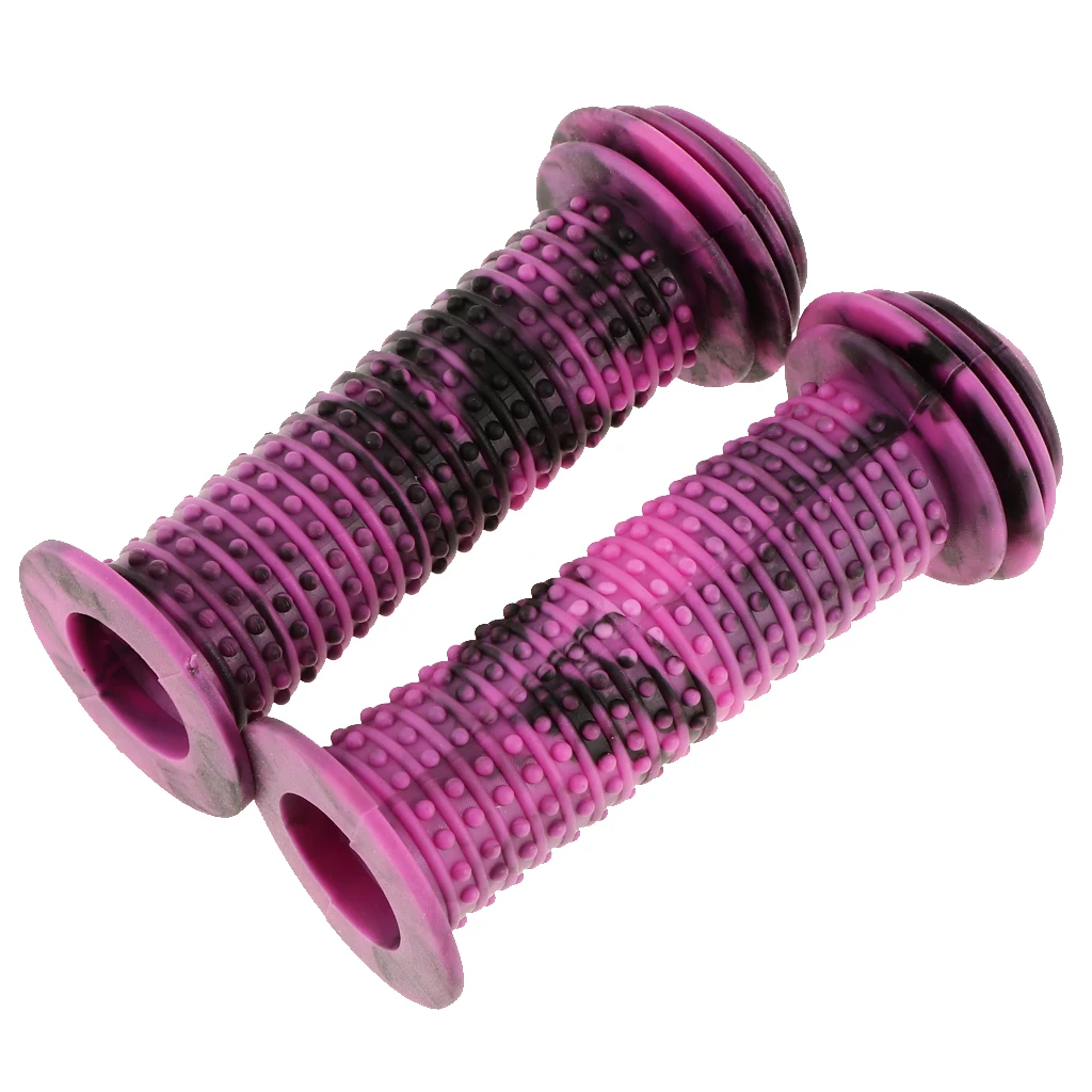 Colorful Bike Bicycle Cycling Tricycle Kids Handlebar Streamers Girls Childrens BMX Trike Pom Pom+Grip For Girls Boys Bike