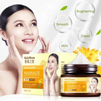 

New Soothing Massage Cream Chamomile Replenishment Oil Control Detoxifying Care Cream Moisture Facial Massage Cream 200g