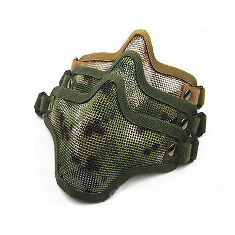 Outdoor Strike Camping Metal Mesh Camouflage Protective Tactical Hiking