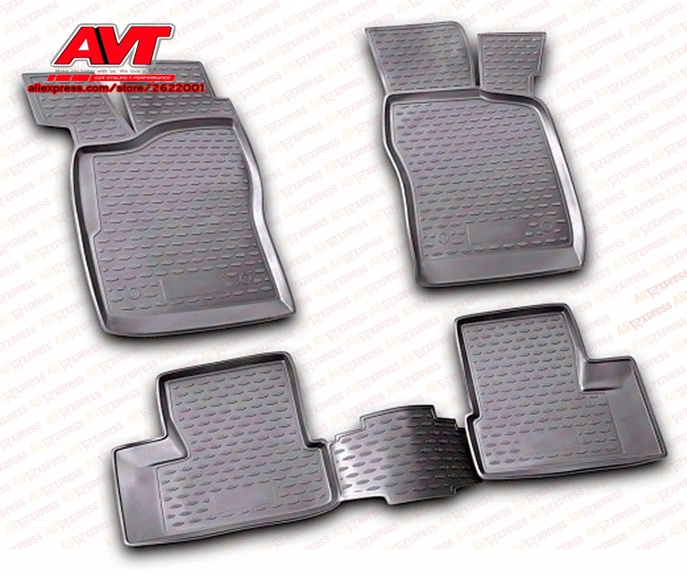 Коврики для Daewoo Nexia 1995-2007 4 шт. резиновые коврики Нескользящие аксессуары салона