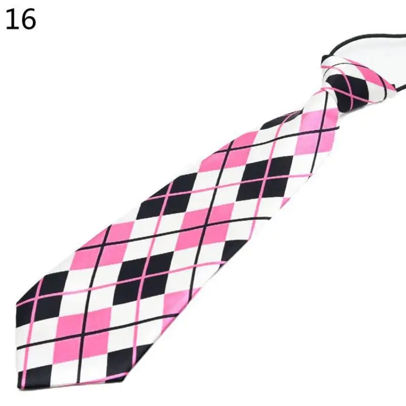 Fashion Boys Girls Kindergarten School Uniforms Children's Ties Striped Plaid Necktie