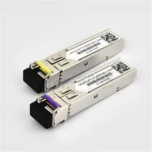 1 пара Совместимость 1000BASE-BX Двунаправленный SFP 1490 1310nmtx/1550 1270nmrx и 1550 1310nmtx/1490 1270nmrx 80 км LC Simplex SMF DDMI трансивер