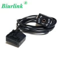 Biurlink RNS2 MFD2 18 Pin CD чейнджер Aux в гнездо для 3,5 мм аудио разъём, кабель для Volkswagen Audi Skoda OCTAVIA III