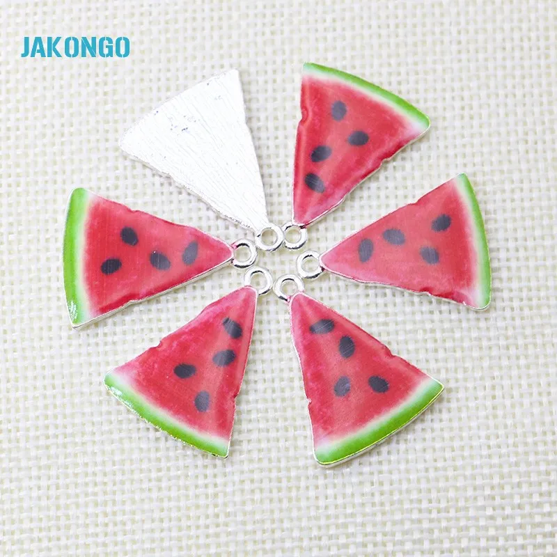 Подвеска в виде арбуза 21 х28 мм|charm pendant|pendants for jewelry makingwatermelon charm |