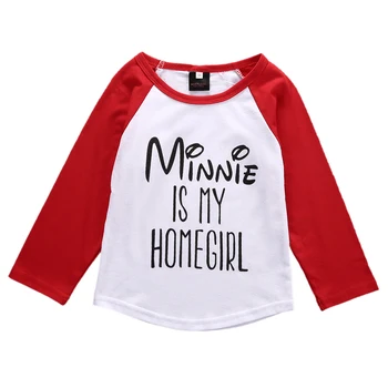 

Cute Autumn Spring Kids Baby Boys Girls Cartong Mouse Cotton T-shirt Top Blouse Clothes Outfit