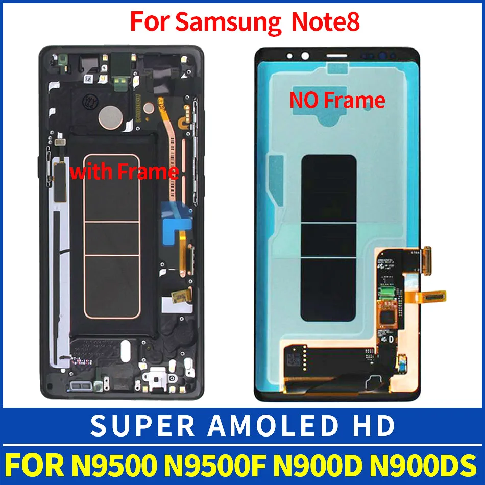 

For Samsung Galaxy Note8 Lcd Display Touch Screen Digitizer Assembly For Samsung Note 8 N950 N950FD N950U/U1 N950W N9500 Lcd