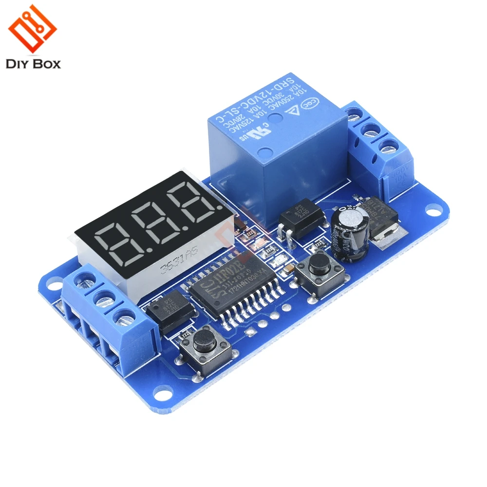

DC 12V LED Display Digital Delay Timer Control Switch Module PLC Automation New