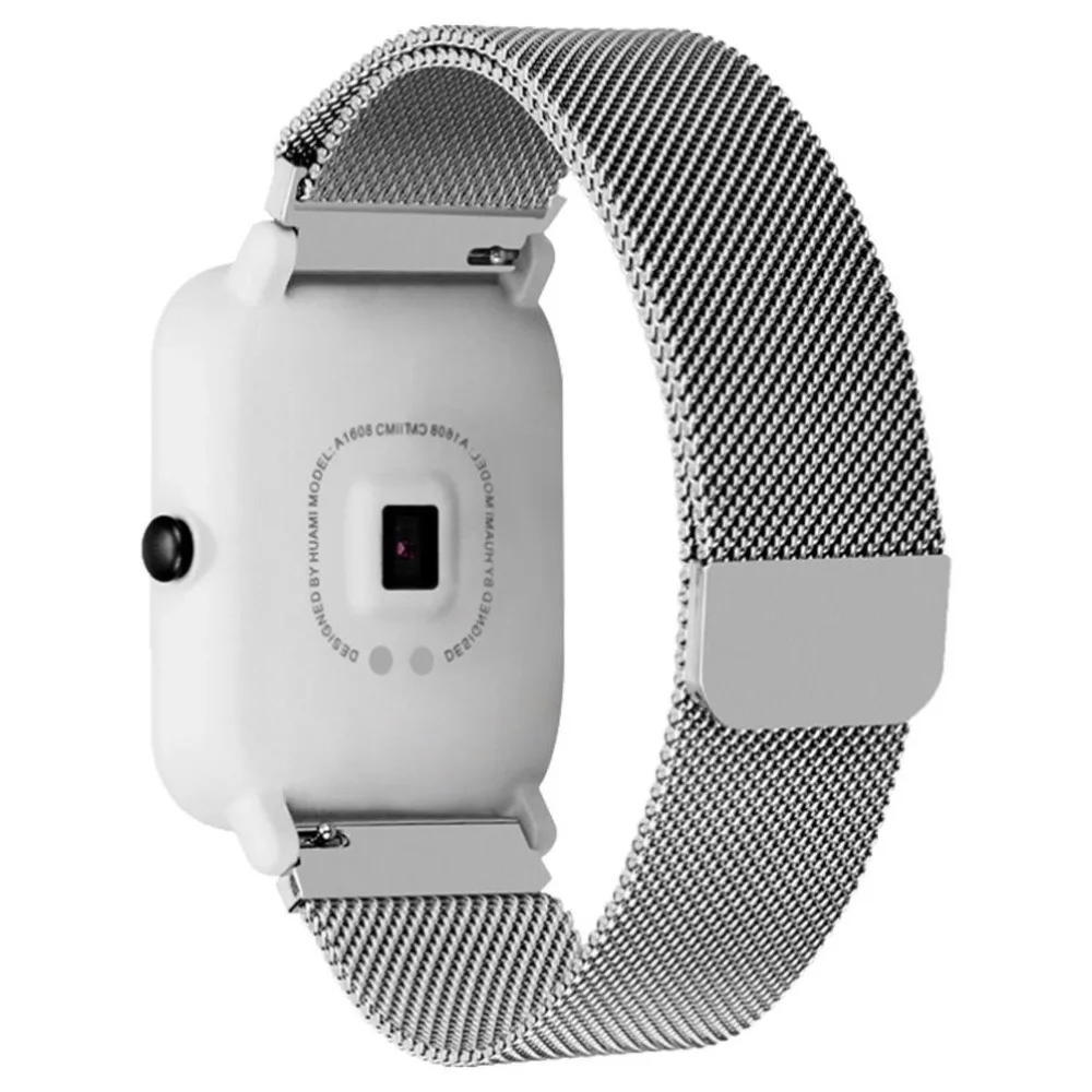 20 мм для Xiaomi Amazfit Bip Bit Молодежные часы Смарт-часы ремешок Миланская петля магнитный ремешок для Galaxy Watch 42 мм активный