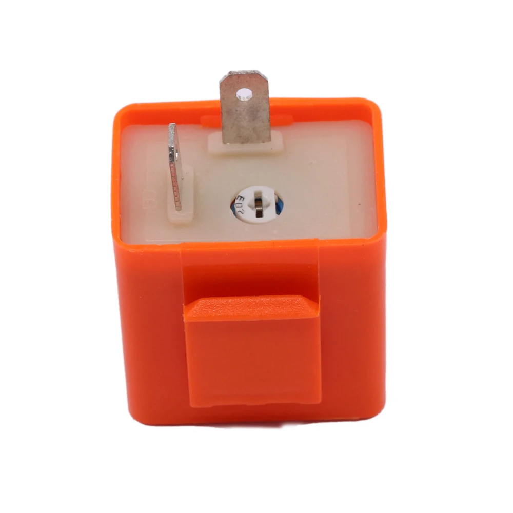 1pcs 12V 2 Pin Adjustable Frequency 2-Pin LED Flasher Relay Turn Signal Blinker Indicator For Motorcycle Motorbike Accessories (3)