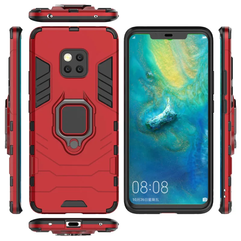 For HUAWEI Mate 20 Pro Case Car Holder Magnetic Suction Ring Bracket Rugged Armor Phone Cover For HUAWEI Mate 20X  20 Lite Capa (14)