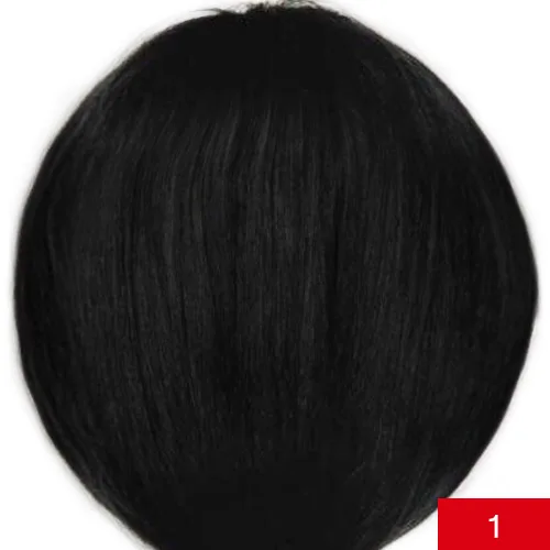 ESIN Женский искусственный короткий парик с текстурной укладкой 5оттенков Естественная челка Модная короткая стрижка Дышащая шапочка Парики для женщин 70% натуральных+30% синтетических волос - Цвет: 1