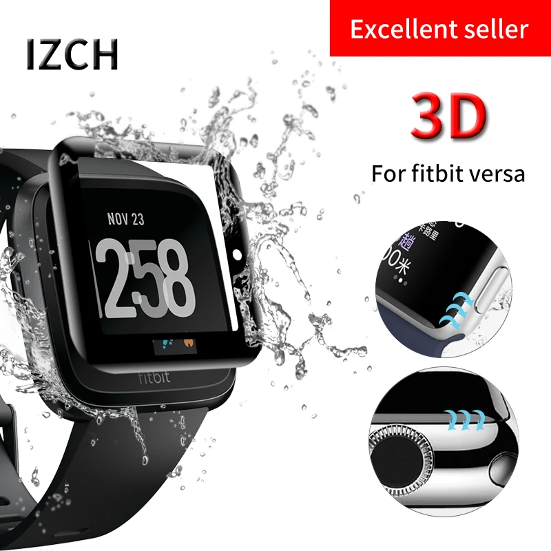 3D изогнутый протектор экрана из закаленного стекла для Fitbit Versa фитнес трекер часы