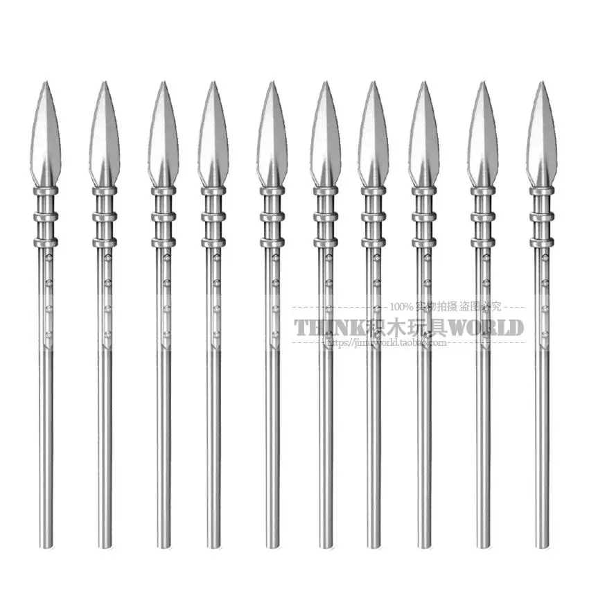 

PG0010 10pcs/lot Crusader Spear Rome Knight MEDIEVAL WEAPON Gladiatus Knights Rome for MINIFIG DIY Building Blocks Kids Toys