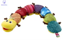 55cm soft Baby font b Toys b font Musical stuff Caterpillar with Ring Bell Cute Cartoon