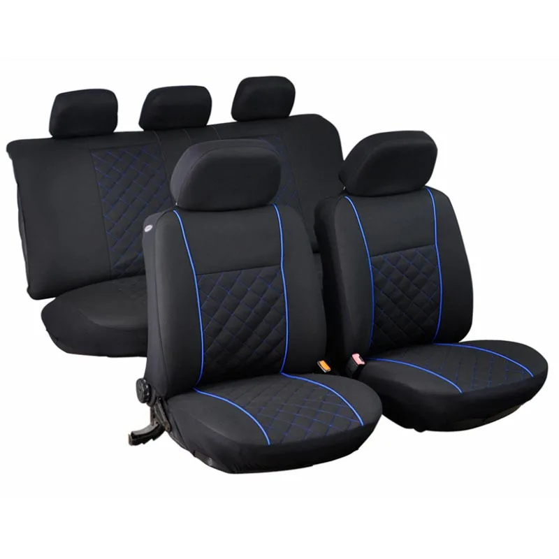 Car Seat Covers Front Rear Cushion Blue Universal For Kia Rio 2 3 4