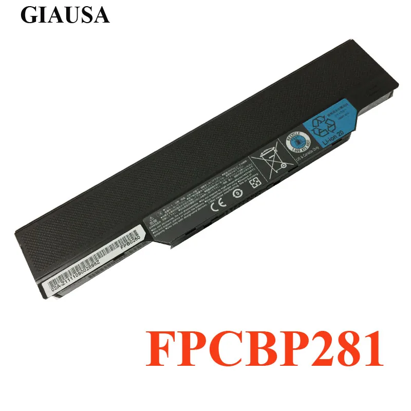 GIAUSA натуральная FPCBP281 FMVNBP198 аккумулятор для Fujitsu Lifebook E751 E752 E782 E8310 L1010 LH700 LH772 P701