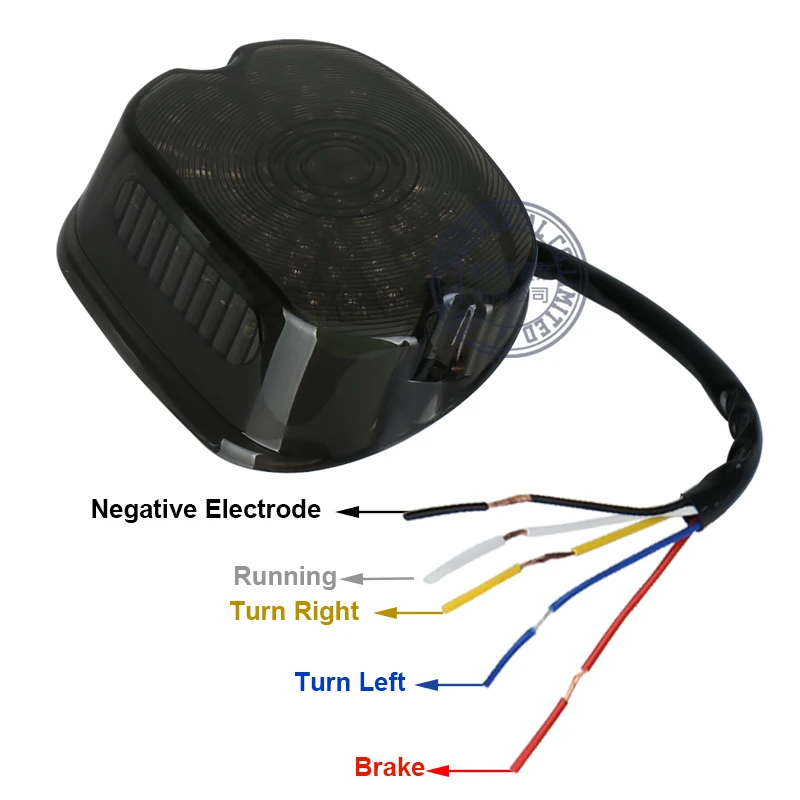 Дымчатый светодиодный задний светильник, задний фонарь с тормозным поворотником для Harley Sportster Dyna FXDL Electra Glides Road King