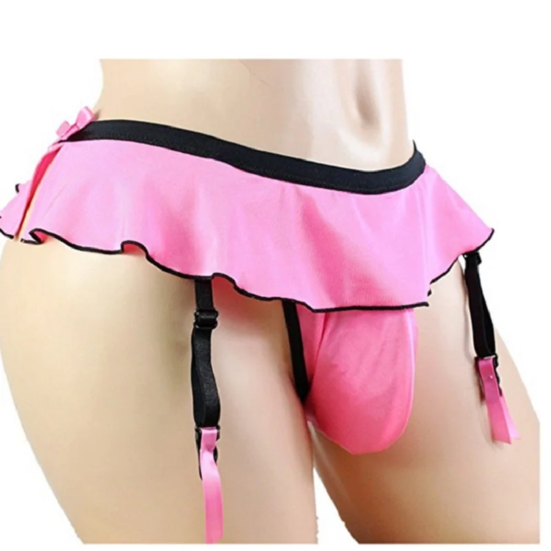 

2019 Fashion New Male Sissy Lace Edge T Pant Men Sexy T-back Thongs Underwear Gay Male Funny G String Jockstrap Panties Bikini