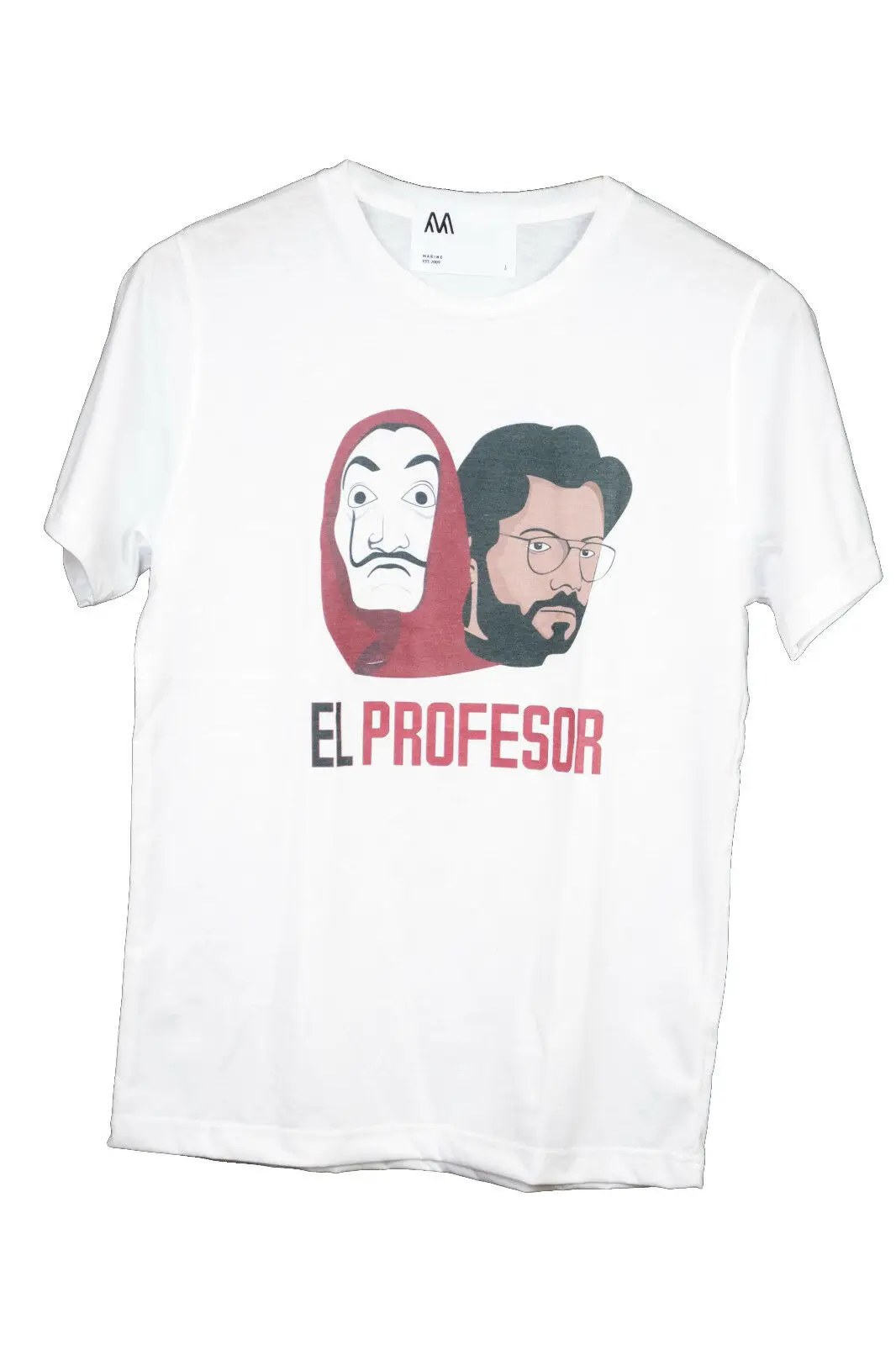Футболка LA CASA DE PAPEL-EL PROFESOR-DALI-DISPO TAILLE Мужская Дизайнерская футболка