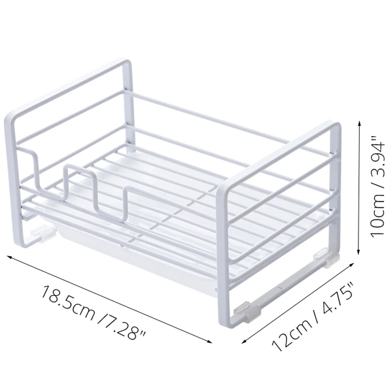 Сушилка для раковины нержавеющая сталь, кухонная сушилка с лотком, держатель для губки, корзина для хранения мелочей, держатель для раковины, подставка для посуды