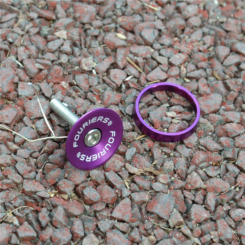 Fouriers New lightweight riser cover Bike Stem Top Cap Headset Cover 28.6mm 1 1/8\