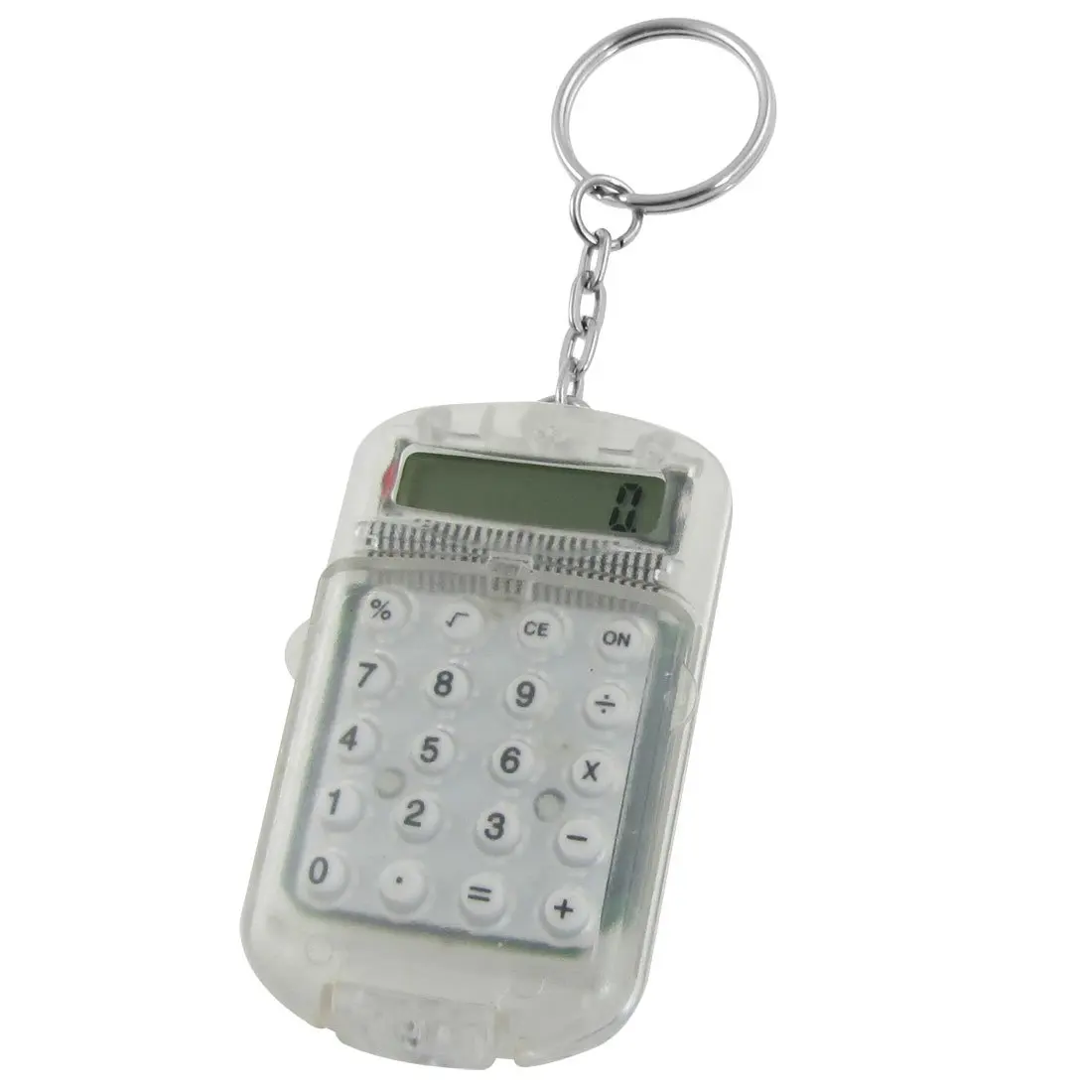 BLEL Горячий прозрачный пластиковый корпус 8 цифр электронный мини калькулятор w брелок