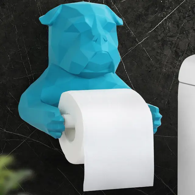 Decorative Tissue Box Durable Wall Hanging Type Bathroom Animal Tissue Box Durable Wall Hanging