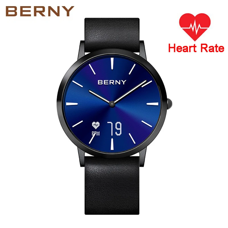 

BERNY Hallowmas Bluetooth Heart Rate Smart Watch for Iphone IOS for Samsung Xiaomi Android Health Fitness relogio inteligente