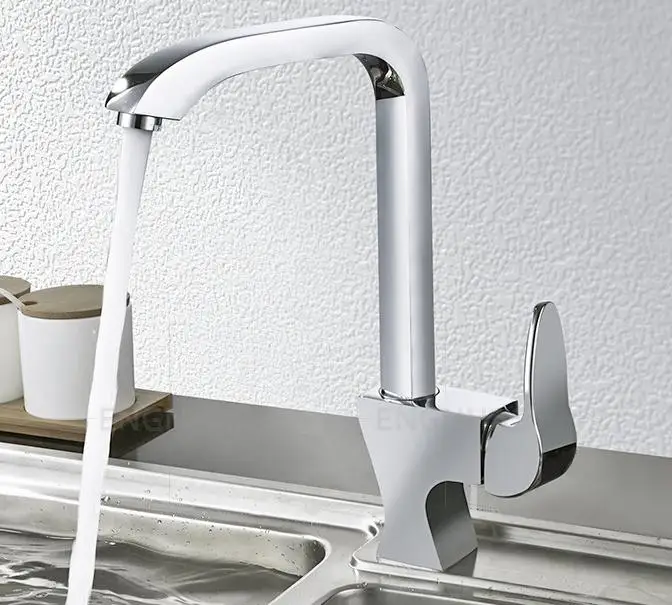 Kitchen Faucet Hot And Cold Wash Basin Full Copper Lead Free Water Tank Single Hole Can