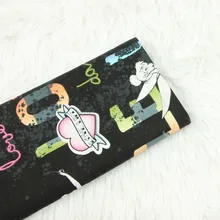 Половина метра мультфильм девушка печати хлопчатобумажная простая ткань для ручной работы DIY одежды платье ткани B485