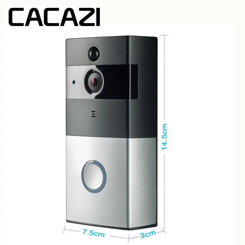 CACAZI 720 P Беспроводной Wi Fi видео Звонок домофона удаленного мониторинга