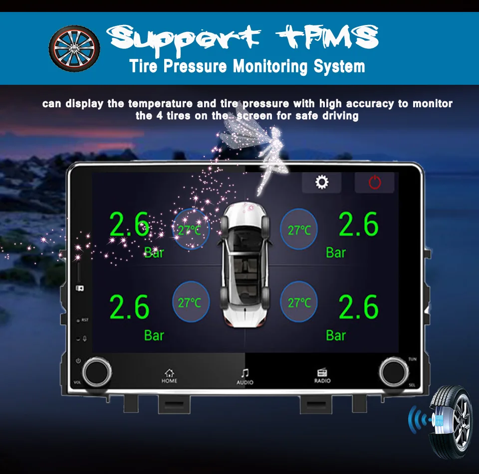 Cheap Auto Android 9.0 4GB+64GB 1024*600 Full HD Car DVD player GPS navigation for KIA RIO 2017 2018 Car DVD GPS Navigation Head Unit 17