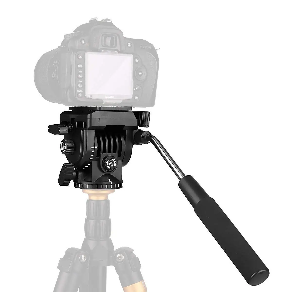 Лучшие предложения KINGJOY видео штатив с тянущейся головкой, штатив для камеры экшн-штатив для Canon Nikon sony DSLR камера видеокамера Shooti
