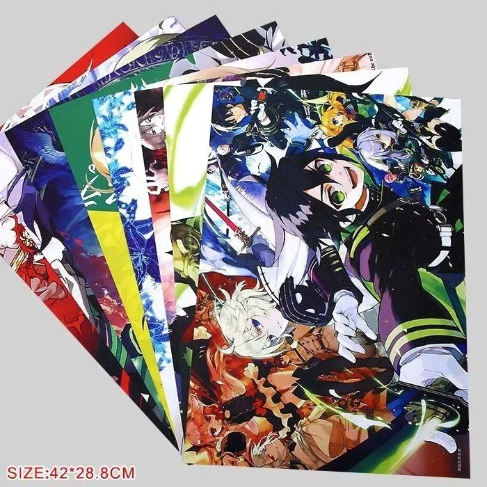 Anime Seraph Of The End Posters Included 8 Different Pictures 8pcs