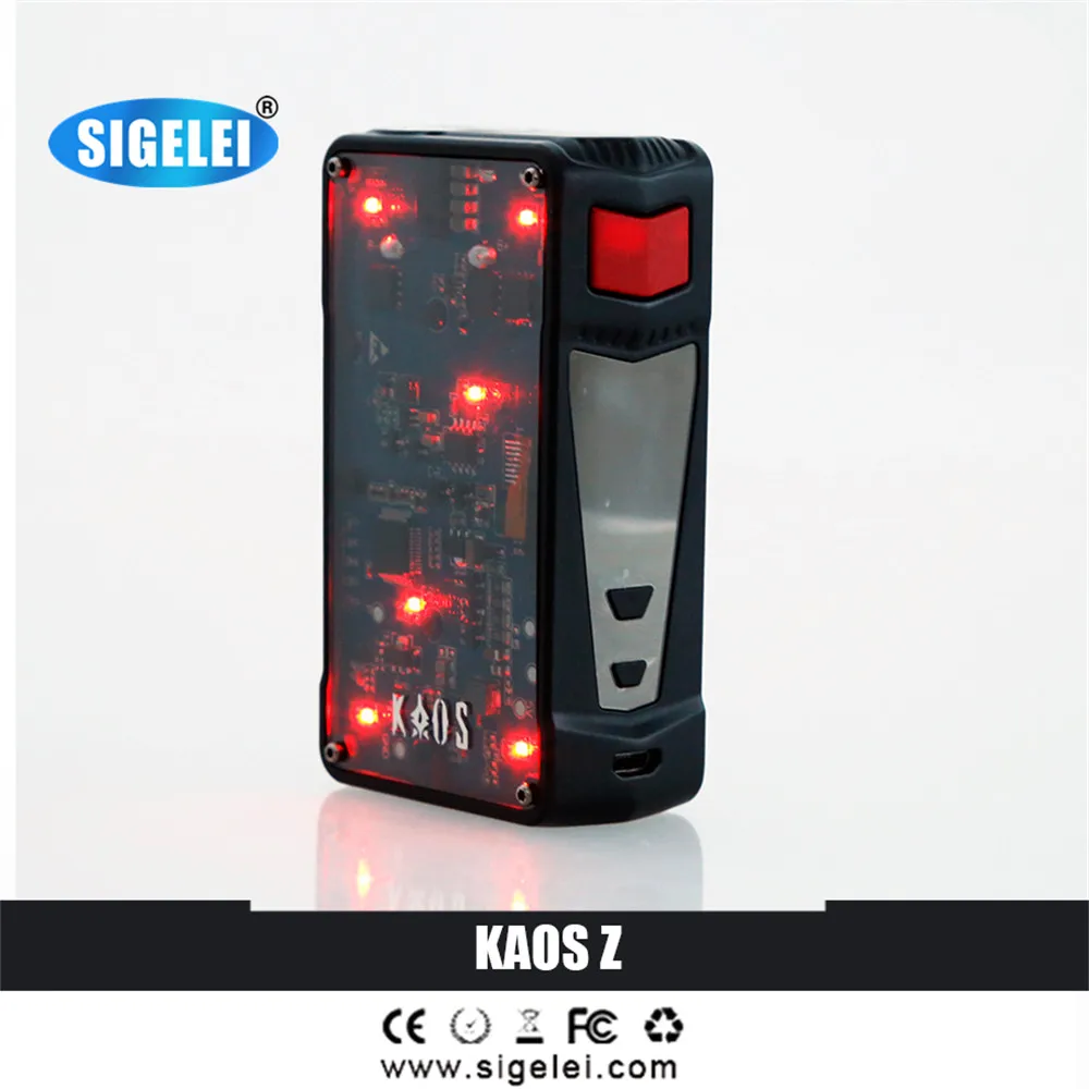  So hot!!!Original Sigelei Kaos Z Vape Box Mod, 200W TC Box for Electronic cigarette