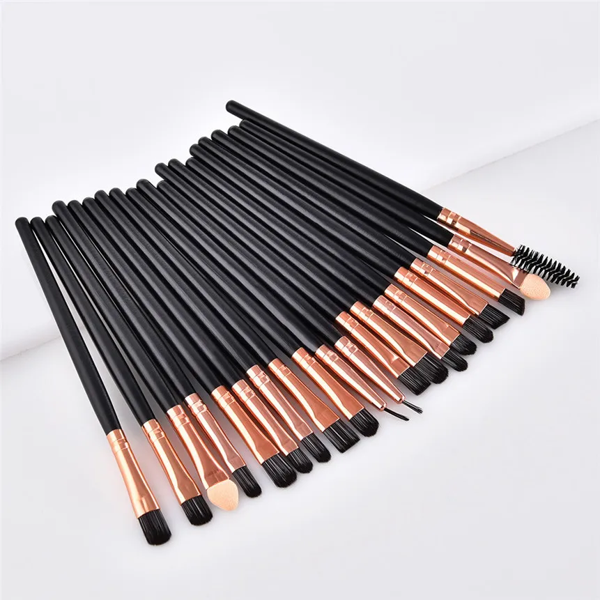 

20PCS Pro Makeup Brush Set Wooden EyeShadow Foundation Powder Brush Cosmetic Tools New Drop Shipping 80419