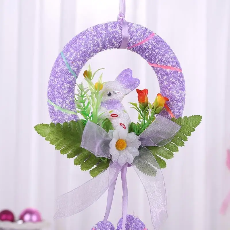 Пасхальные яйца декорированные кролики куклы DIY висячие украшения день рождения детский сад вечерние украшение для подарков игрушки для детей