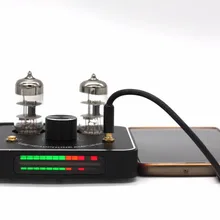 6C11 ламповый клапан усилитель для наушников усилитель tereo HiFi усилитель с светодиодный VU метр