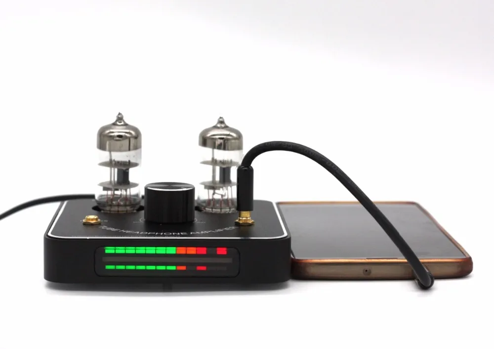 New 6C11 tube valve headphone amplifier amp tereo HiFi Amp with LED VU meter