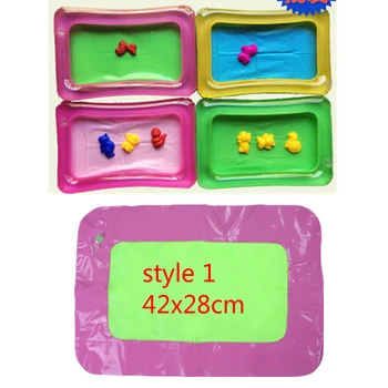

Inflatable Indoor Plastic Mobile Table Magic Play Sand Children Toys Dynamic Sand TraySpace Accessories 7styles