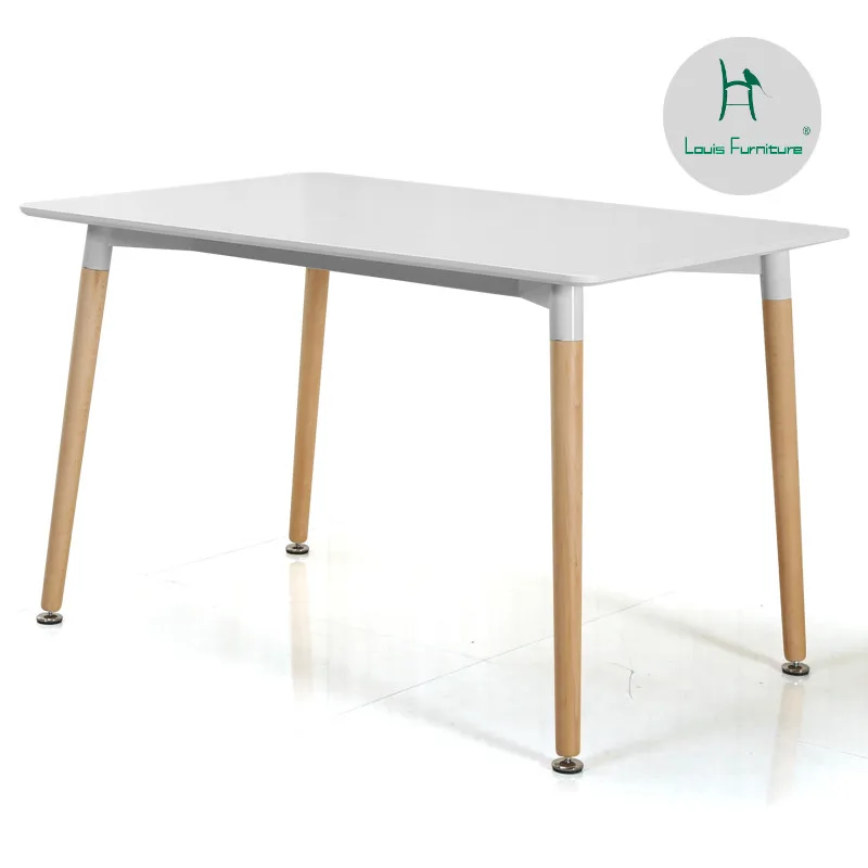 Луи мода обеденный стул скандинавский большой размер квартира минималистский современный стол для отдыха белые деревянные стулья с комбинацией