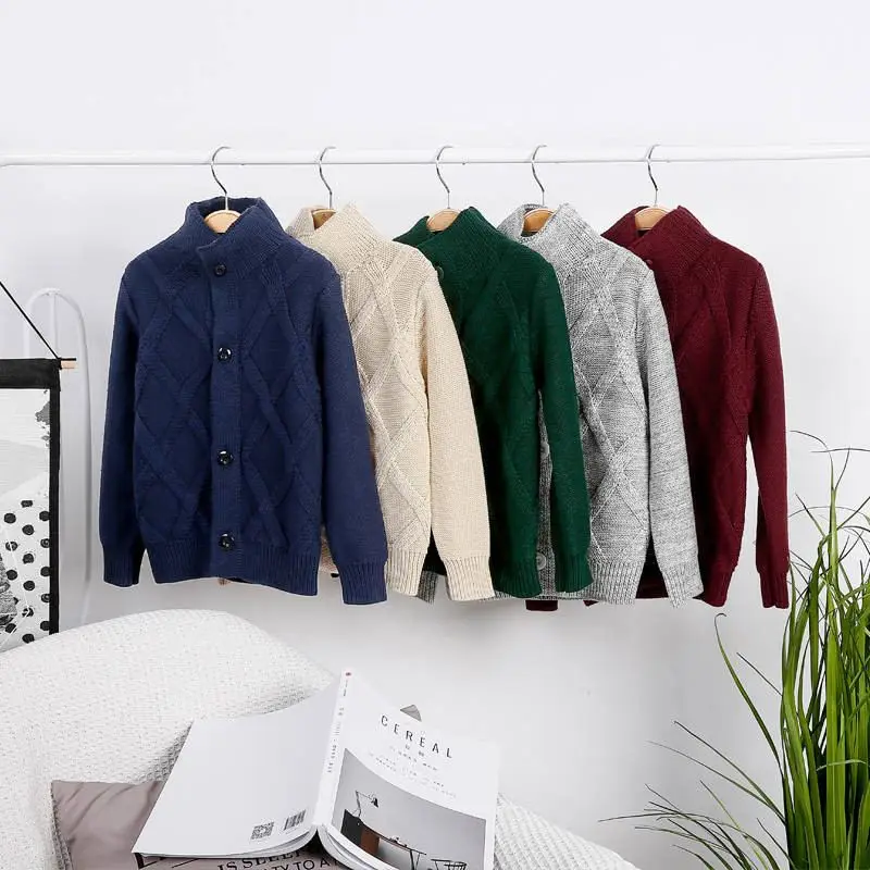 

New Spring Autumn Baby Boy Cotton Cardigan Sweater Kids Boys Knitted Cardigan Sweaters Overcoat Baby Boy Clothes Outerwear T129