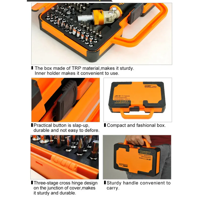 Оптовая продажа JM-6111 69 In1 Набор отверток точность Multi Функция для мобильного телефона компьютера бытовой Приспособления Repair Tool Kit