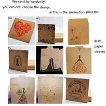 5 шт. образец/партия CD изготовление на заказ крафт бумажные гильзы конверты логотип штамп Медиа CD DVD ювелирные изделия Подарочная упаковка и мешочек для упаковки