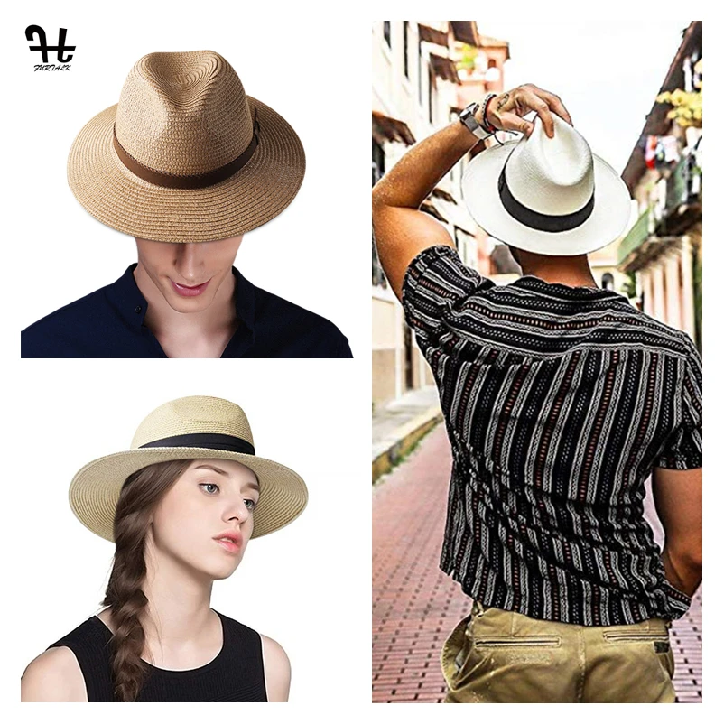 Лето Защита от Солнца шляпа соломенная шляпа для Обувь для девочек Панама Для женщин шляпа мужчины соломенные шляпы