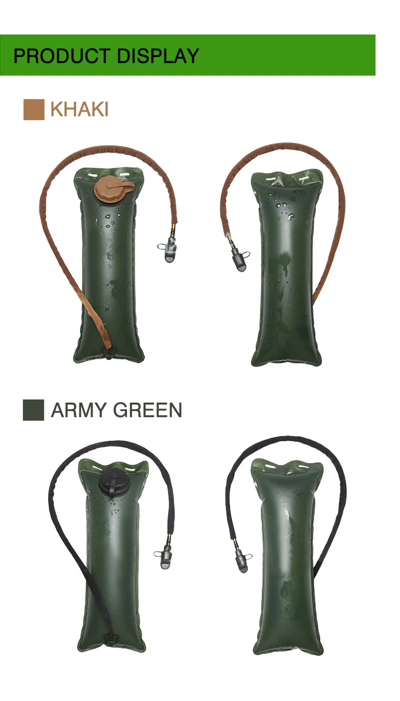 Открытый 3L большой емкости воды мешок гидратации внутренний пакет сок мочевого пузыря для Molle тактический Охота Велоспорт Туризм езда рюкзак