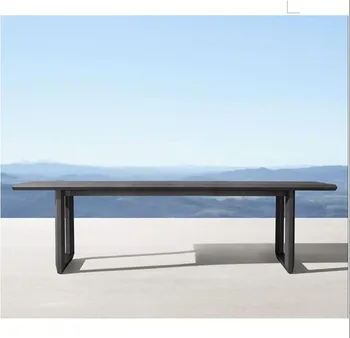 

New arrival outdoor patio garden aluminum rectangular dining table