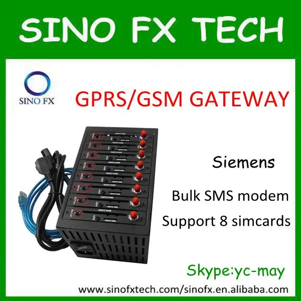 GPRS группа модемов MC56 модуль контроллера 8 портов GSM GPRS шлюз Quad band