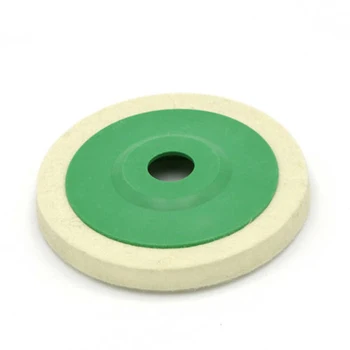 

2X Wool Buffing Polishing Wheel Felt Pad 125mm/5 Inch Grinder Buffer Disc Useful